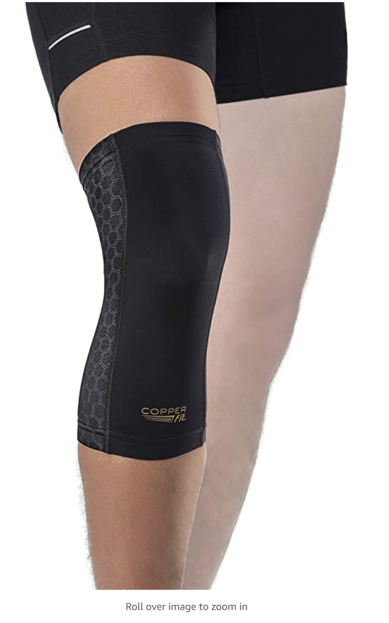 Copper Fit UnisexAdult's Freedom Knee Compression Sleeve, black